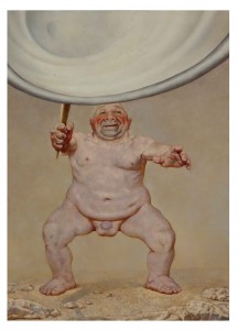 צייד פרפרים עם רשת לבנה, Butterfly Catcher with a White Net