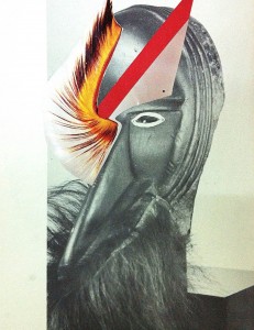 Untitled, collage, 18.5X14.5cm, 2013