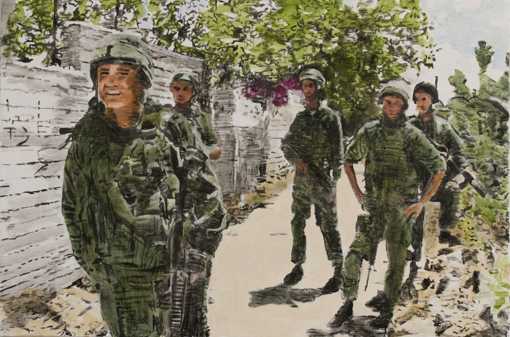 בוגנוויליה, אקריליק על בד Bougainvillea, acrylic on canvas - 100x150 ,2009