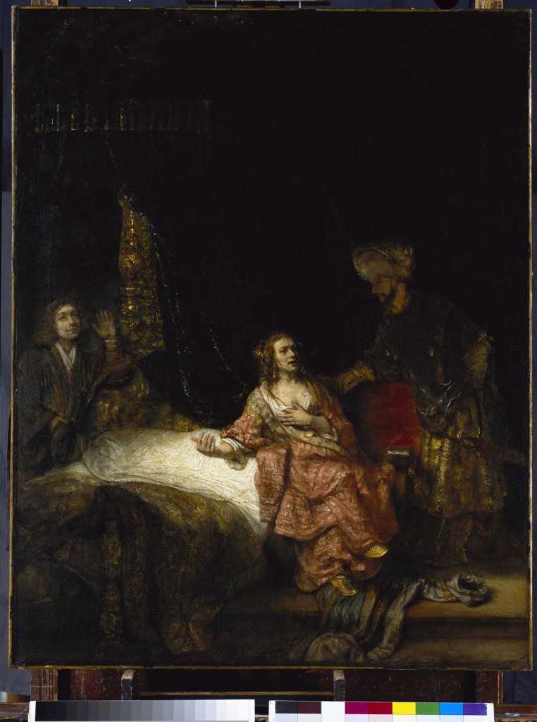 Joseph and Potiphar's Wife Rembrandt 1655 Gemäldegalerie, Staatliche Museen zu Berlin-Preussischer Kulturbesitz © Scala, Florence / Bildagentur für Kunst, Kultur und Geschichte, Berlin. Photo: Jörg Anders