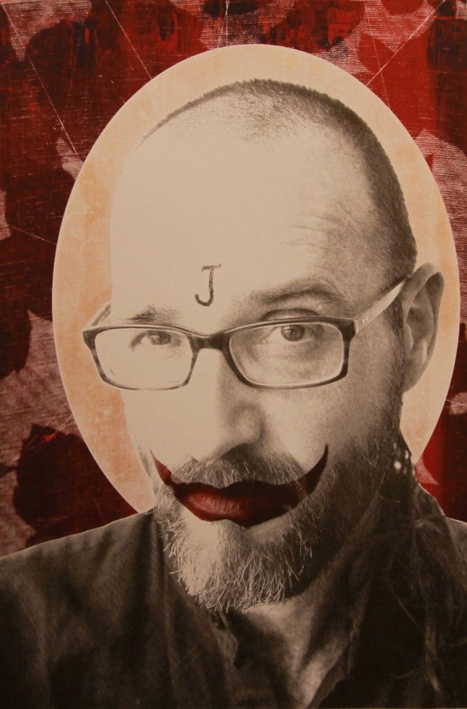 Guy Briller Alter Joker, 2014, silkscreen print and ink on paper, 70x50 cm