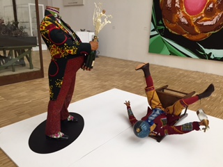 yinka shonibare, MBE champagne kid (stepping), 2013