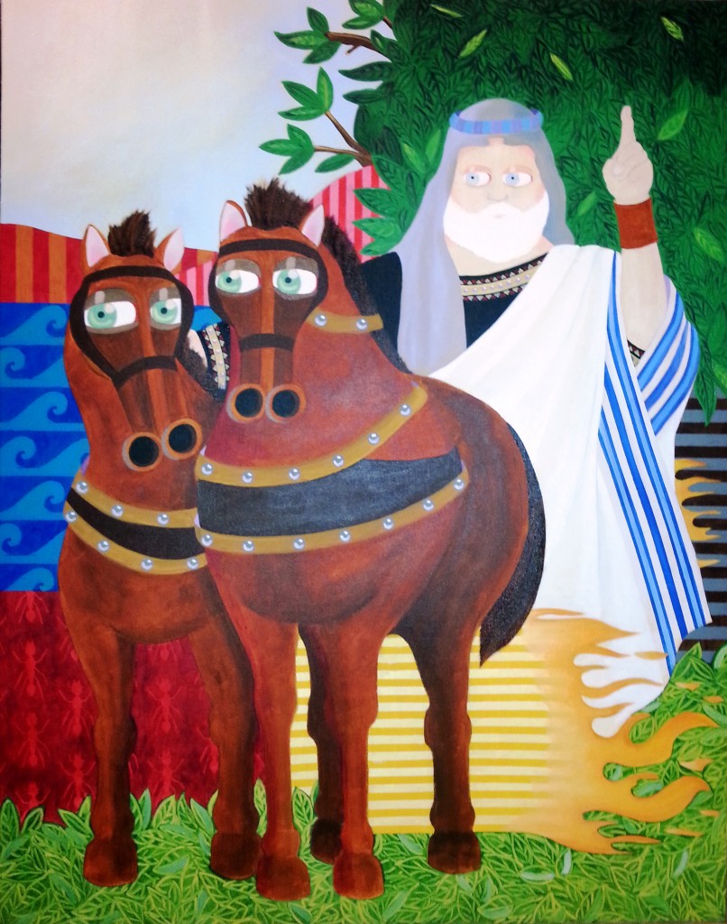 Death -the Prophet Elijah ascending  to heaven 