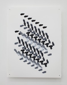Jan Tichy, Type 15 ,2015, Screen print, acrylic on paper, 74x57 cm