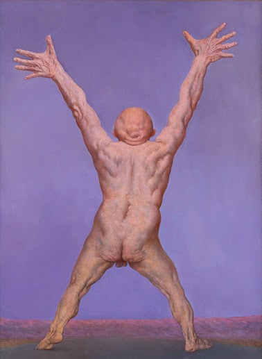 סשה אוקון, טריפטיך רמי לוי - פאנל מרכזי, 2016, שמן על בד, 200-150, צילום אלעד שריג