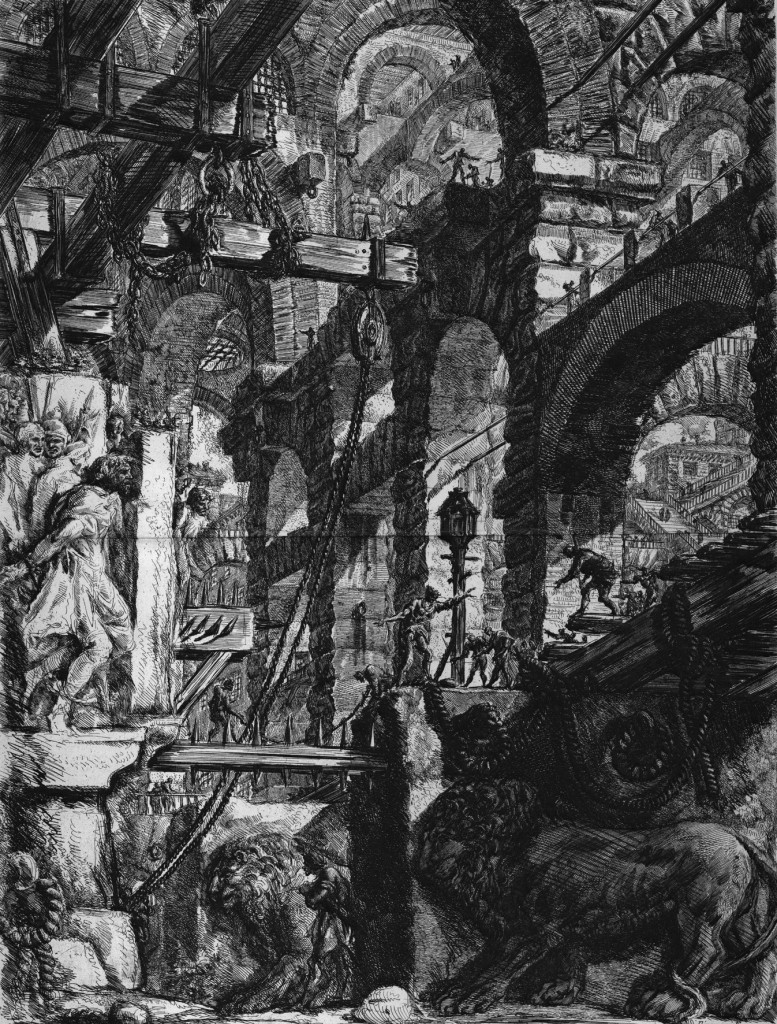 פיראנזי, מהסדרה בתי הכלא של הדמיון , 1761 בקירוב- Venezia, Fondazione Giorgio Cini, Matteo De Fina