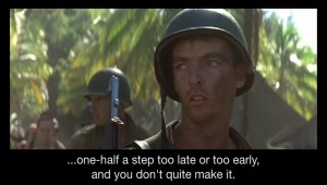 nches 2005 Single channel video, color, stereo sound, 5:04 All footage taken from The Thin Red Line, Terrence Malick, USA, 1998 and pre-game speech from Any Given Sunday, Oliver Stone, USA, 1999 בדיר חנא