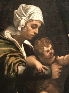 Tintoret Sainte Conversation Molin 1540 huile sur toile 171,5 x 243,8 cm collection particulière