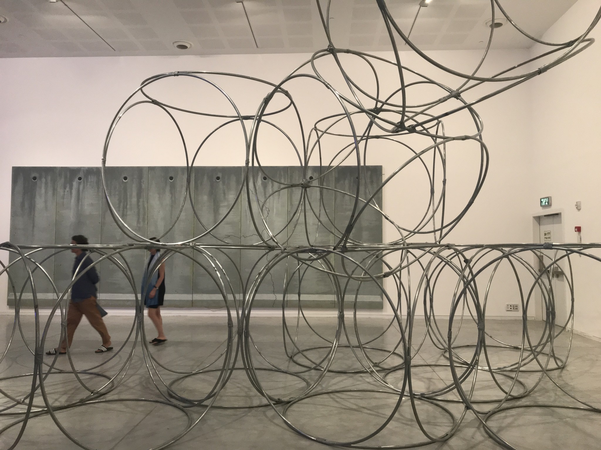 Yona Friedman “Iconic Status of a Space Chain” (2000)and Michael Halak’s “I will dress you a Gown of Concrete and Cement “ (2014)